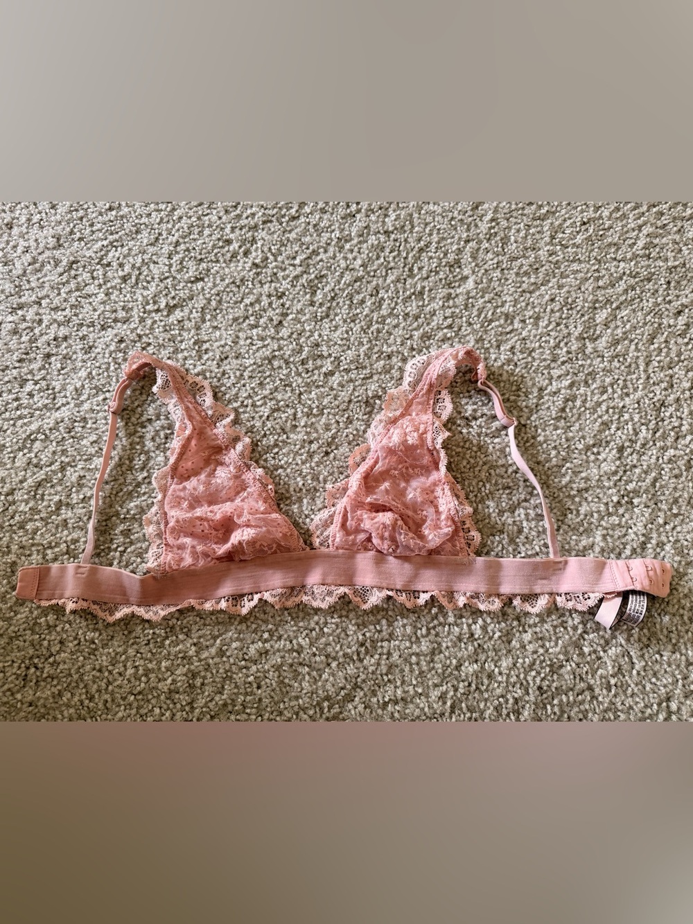 Victoria's Secret Dusty Pink Lace Bralette